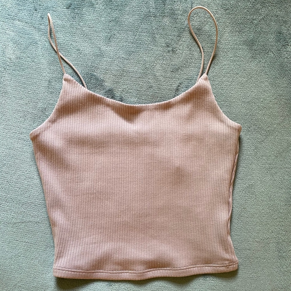 GARAGE purple/pink cropped tank top